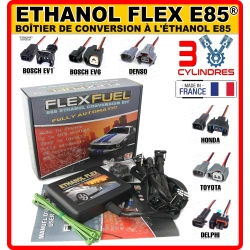 Boitier de Conversion Ethanol 85 - 3 cylindres - Kit Ethanol Flex E85