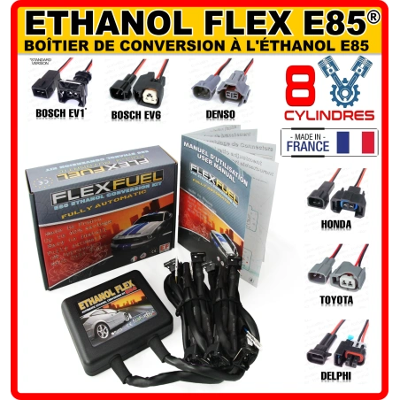 Boitier de Conversion Ethanol 85 - 8 cylindres - Kit Ethanol Flex E85